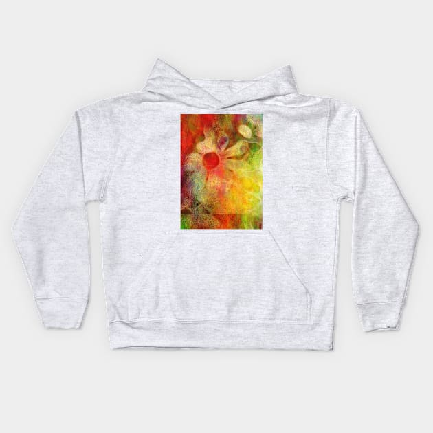 Floral abstract Kids Hoodie by rolffimages